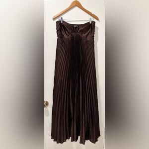 Abercrombie and Fitch Giselle Strapless Babydoll Maxi Dress Size L Brand New